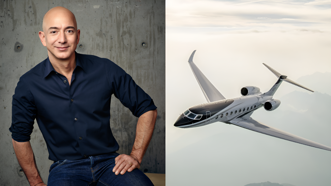 Jeff Bezos' Latest Acquisition of $80 Million Jet Highlights Growing Concerns About Private Air Travel's Carbon Footprint